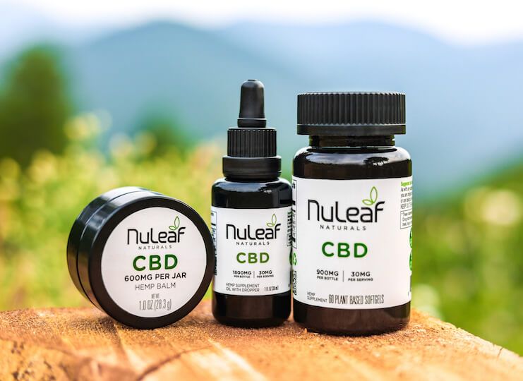 cbd balm, oil, and capsules